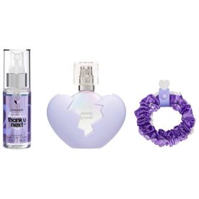 ARIANA GRANDE THANK U NEXT 2.0 3 PCS SET FOR WOMEN: 1 OZ EAU DE PARFUM SPRAY + 1.7 BODY MIST + SCRUNCHIE