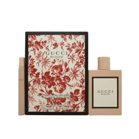 GUCCI BLOOM 2 PCS SET FOR WOMEN: 3.3 EAU DE PARFUM SPRAY + 0.33 EAU DE PARFUM SPRAY