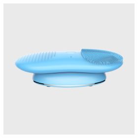 Silicone Sonic Electric Waterproof Face Wash (Option: Blue-English)