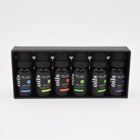 Sweet orange mint eucalyptus essential oil set (Color: Black)