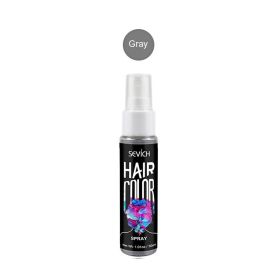 Disposable hair dye spray quick temporary dye (Color: grey)