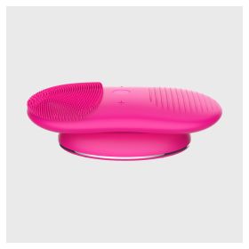 Silicone Sonic Electric Waterproof Face Wash (Option: Rose Red-Chinese)