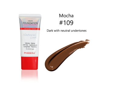 Matte, Silky, Tube Liquid Foundation, Ladies Products (style: 109 Mocha)