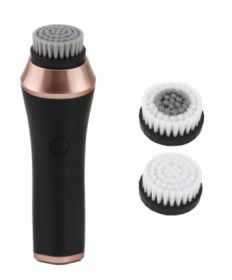 Mini Face Rotating Pore Cleansing Brush (Option: Black-USB)